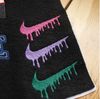 nike triple swoosh logo machine embroidery design drip patch