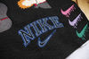 nike logo swoosh double line machine embroidery design