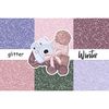 Winter pastel sparkle digital glitter for crafting, planner stickers and cards. Blue, pink, purple, green textures for crafting. Winter digital papers for craft