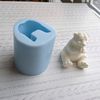Polar bear silicone mold and figurine