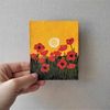 Handwritten-sunset-landscape-meadow-poppies-small-painting-by-acrylic-paints-2.jpg