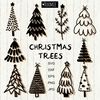 Christmas Trees black and white clipart.jpg