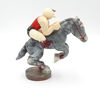 5 Vintage Caustic plastic Toy Figurine HORSE WITH RIDER USSR 1950s.jpg