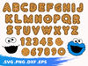 Cookie font svg, cookie monster letters, cookie monster svg, monster t shirt, cookie monster cricut.png