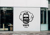 Vape Shop Sticker Logo Emblem Smoke