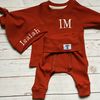 Terracotta-newborn-coming-home-outfit-Personalized-baby-gift-Minimalist-baby-clothes-10.jpg