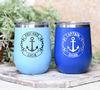 Personalized Captain First mate wine tumbler Boat gifts Boating accessories.jpg
