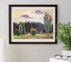 landscape framed painting