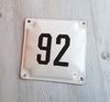 92 house number plate address sign