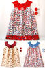 Summer Cotton Dress, Spring Dress Outfit, Handmade Sleeveless Dress, Crochet Cotton Lace Top Flowes. Floral Print Dress. Country Kids Dresses.jpg