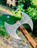 Hunting Axe, Stylish Medieval Carbon Steel Head Double Sided Axe, Gift For Her, Unique Viking Axe (7).jpg