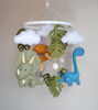 dinosaur nursery mobile-dinosaur toy-felt toys-newborn toy