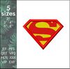 supermen superhero logo machine embroidery design