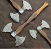 Handmade Damascus Steel Tomahawk Hatchet with FREE Leather Sheath, Axe With Rose Wood, Best Birthday Anniversary Gift For Husband & Dad.jpg