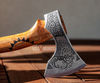 Custom Gift Forged Damascus Steel Viking Axes with Rose Wood Shaft, Viking Bearded Camping Axe, Best Birthday Gift (8).jpg