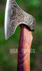 Beautiful custom handmade viking forged axe, Groomsmen gift , Birthday Gift, collectibles axe , Gift for him , (4).jpg