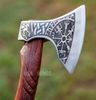 Beautiful custom handmade viking forged axe, Groomsmen gift , Birthday Gift, collectibles axe , Gift for him , (5).jpg