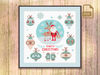 Merry Christmas Cross Stitch Pattern, Cute Christmas Deer cross stitch, Merry Christmas Pattern, Christmas Decor #mch_005