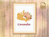 Canada Cross Stitch Pattern, Country Cross Stitch Pattern, Map Cross Stitch Pattern, Canada Pattern, Download Map Pattern #mp_030