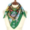 green pavlovo posad cotton shawl