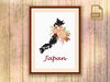 Japan Cross Stitch Pattern, Pattern Japan , Map Japan Cross Stitch Pattern, Download Map Pattern #mp_063