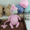 Dragon toy knitting pattern Dragon in dress PDF pattern