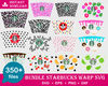 350 Starbucks Wrap SVG Bundle, Starbucks svg, eps, png, dxf.jpg