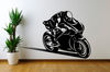 Moto Race Sticker Motorcycle Racing Racer Wall Sticker Vinyl Decal Mural Art Decor