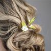 Hair comb floral hairstyle