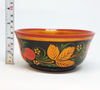 11 1970s USSR KHOKHLOMA Vintage Russian Wooden BOWL CUP Hand painted.jpg