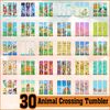 30 Animal Crossing Tumbler Sublimation Digital File  PNG Digital File  Cup 20 onz  Animals Crossings Template.jpg