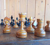 antique circa 1930s old soviet chess set