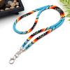 Blue beaded lanyard in Native American style