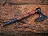 RAGNAR VIKING AXE Larp Forged Halloween Gift Camping Axe Christmas Gift with Rose Wood Shaft, Viking Bearded Nordic, Bes