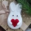 Bunny with a heart soap