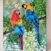Textured-painting-bird-parrots-wall-decor-for-living-room.jpg