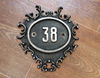 38 address number plaque vintage