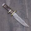 Damascus Steel Hunting Knife Handmade Damascus Steel Knife With Leather Sheath Best Camping and Outdoor Knife (1).jpg
