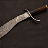 Handmade Damascus Steel Kukri Knife Hand Forged  Handmade Leather Sheath.jpg