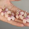 floral earrings with Sakura