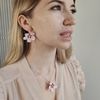floral earrings handmade  Sakura