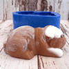 Bulldog soap and silicone mold