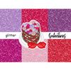 Bright sparkle digital glitters for crafting, planner stickers and Galentine's Day cards. Textures of purple, pink, red color for crafting. Valentine's Day glit