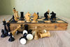new soviet queens gambit chess set vintage