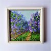 Painting-impasto-landscape-with-lilac-garden-by-acrylic-paints