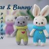Amigurumi Pattern mini bear bunny Christmas bunny crochet pattern Easter bunny crochet pattern land.bttn.io.jpg