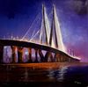 MUMBAI PAINTING - Original Oil Painting on Canvas, Mumbai Skyline Extra Large Painting by Walperion.jpg