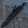 Celestial Dance Damascus Steel Sword - Medieval Hand Forged Templar Ins (5).jpg