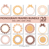 Circle Monogram Frames SVG Cut Files Bundle.jpg