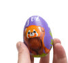 cute red panda stands on its hind legs - painted named easter egg